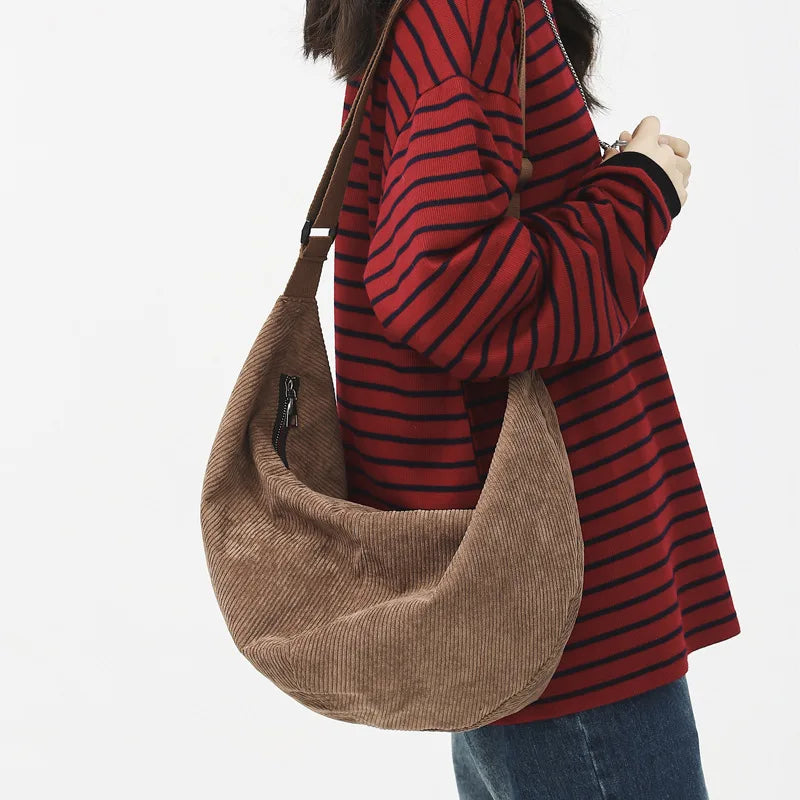 Canvas Handbag Large Capacity Shopper Crossbody Bag Tote Shoulder Bag for Women