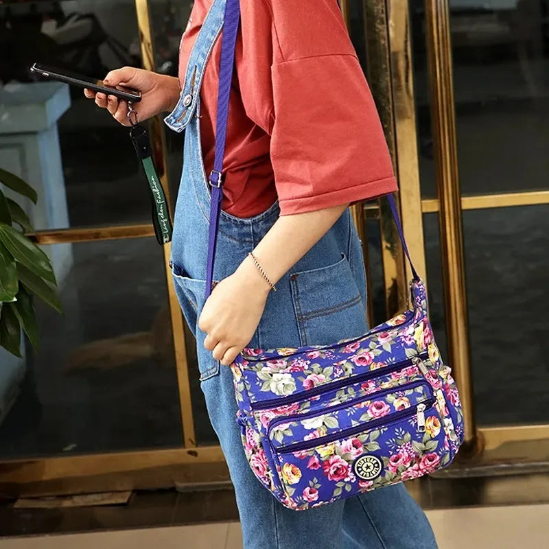 Canvas Messenger Bag Top-Handle Tote for Women Handbags