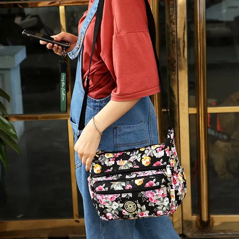 Canvas Messenger Bag Top-Handle Tote for Women Handbags