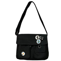 Canvas Messenger Bag Large Shou...