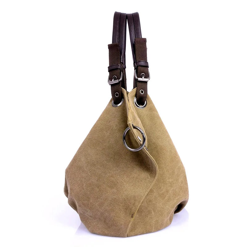 Women Canvas Crossbody Messenger Bag Large Shoulder Handbag