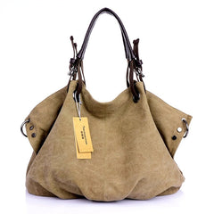 Women Canvas Crossbody Messenger Bag Large Shoulder Handbag