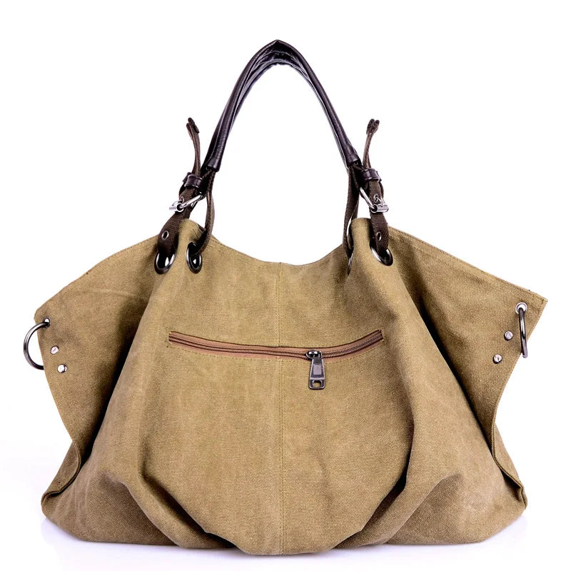 Women Canvas Crossbody Messenger Bag Large Shoulder Handbag