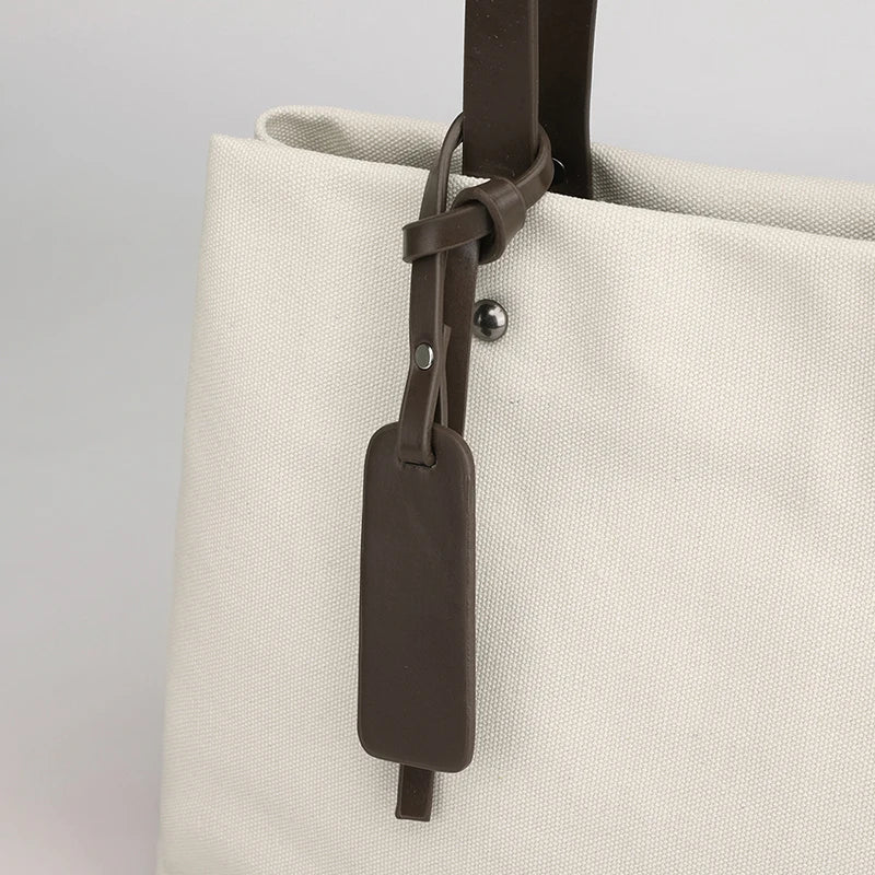 Women Canvas Shopping Bag High Handbag Girl Large-Capacity Shoulder Bag