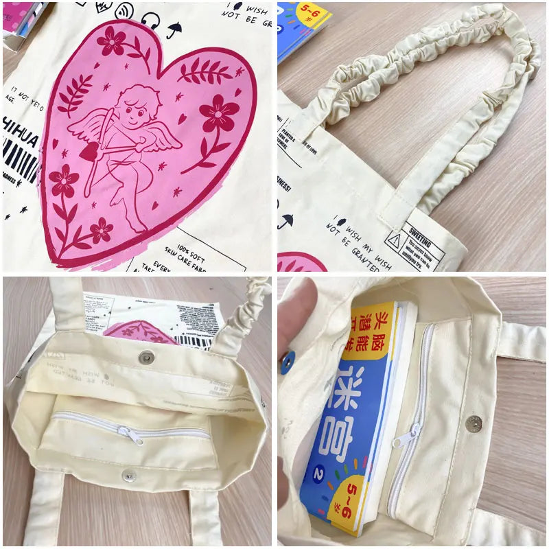 Women Canvas Shopping Bag Eco Handbag Tote Reusable