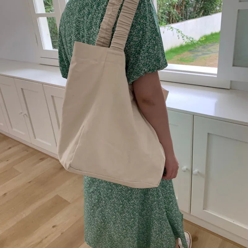 Canvas Shoulder Bag Large Capacity Street Tote Bag