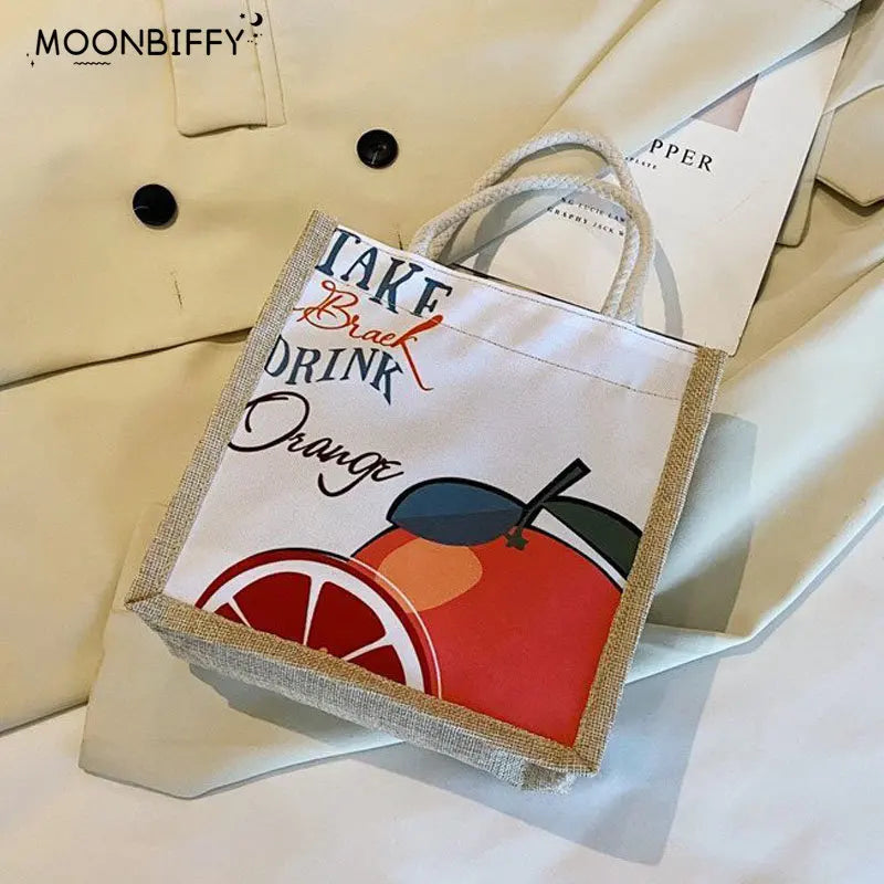 Small Canvas Shoulder Bag Eco Crossbody Tote Vintage Messenger Bag