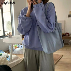 Women Canvas Shoulder Bag Sweet Students Portable Totes Shopping Daily