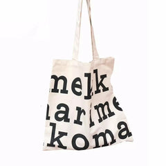 Women Canvas Shoulder Bags Letter Print Style Large Capacity Handbag