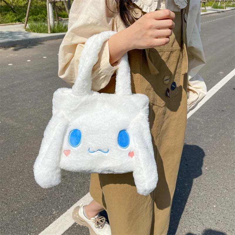 Cartoon Stuffed Cat Doll Handbag Net Red Shoulder Bag