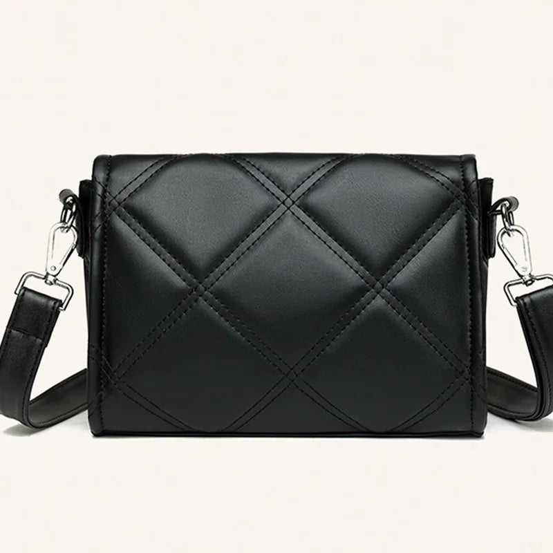 Vintage Flap Messenger Clutch Purses Handbags Lattice Thread Envelope Bag