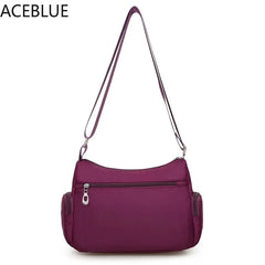 Women Casual Messenger Bag Waterproof Nylon Shoulder Large Capacity Handbags Tot