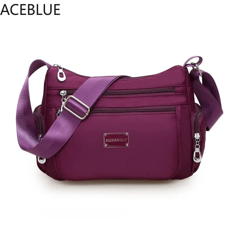 Women Casual Messenger Bag Waterproof Nylon Shoulder Large Capacity Handbags Tot