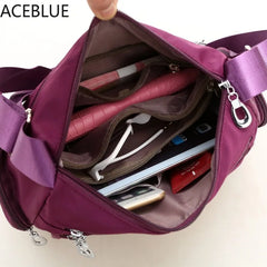 Women Casual Messenger Bag Waterproof Nylon Shoulder Large Capacity Handbags Tot