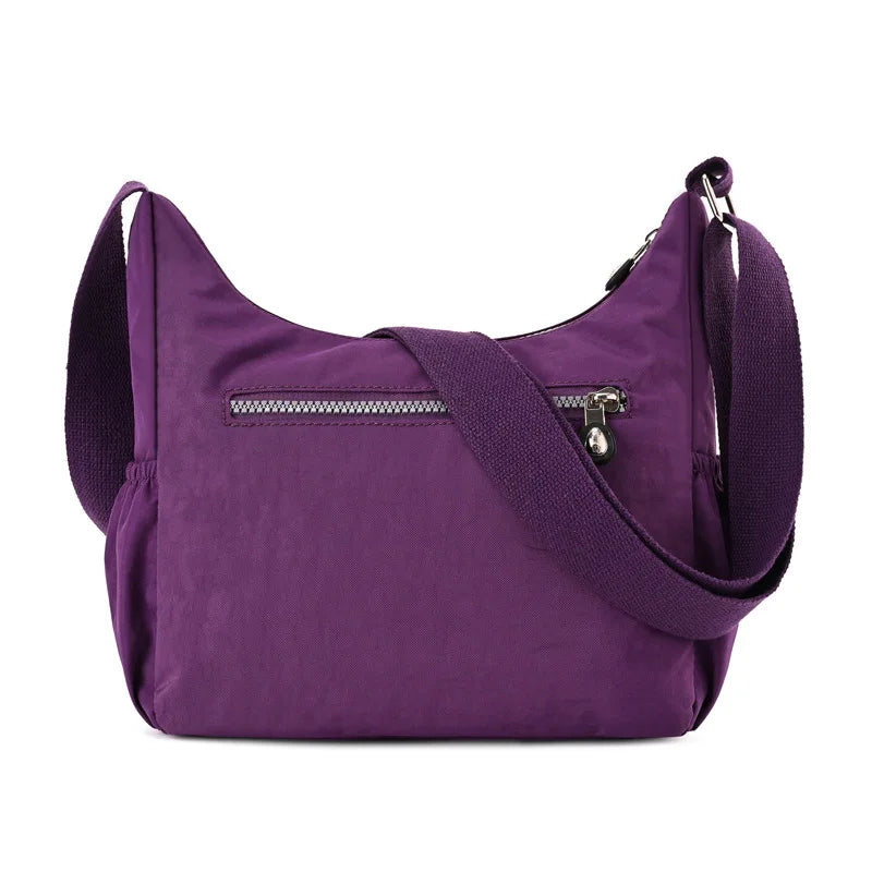 Waterproof Nylon Shoulder Bag Large Capacity Mom Handbags Tote Crossbody Pack