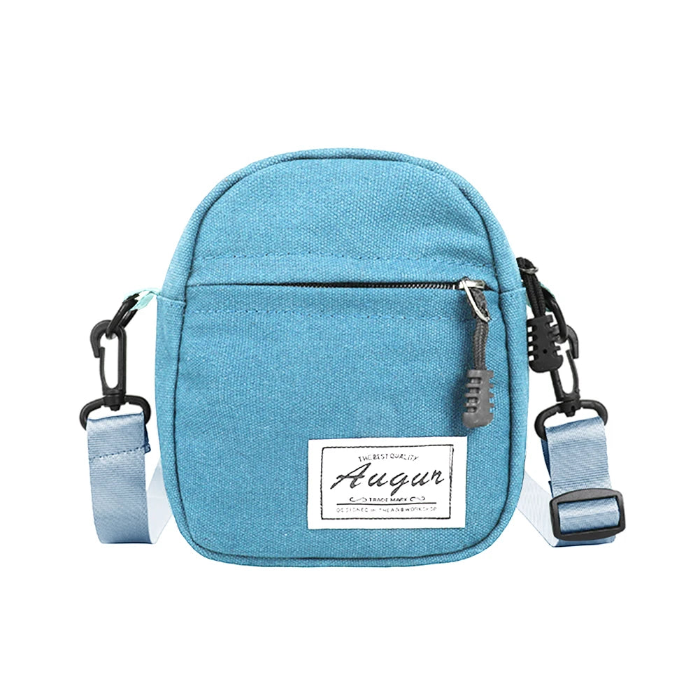 Women Casual Canvas Patchwork Mini Shoulder Messenger Bag Ladies Wallet