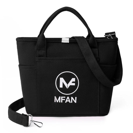 Canvas Shoulder Bag with Removable Straps for Women