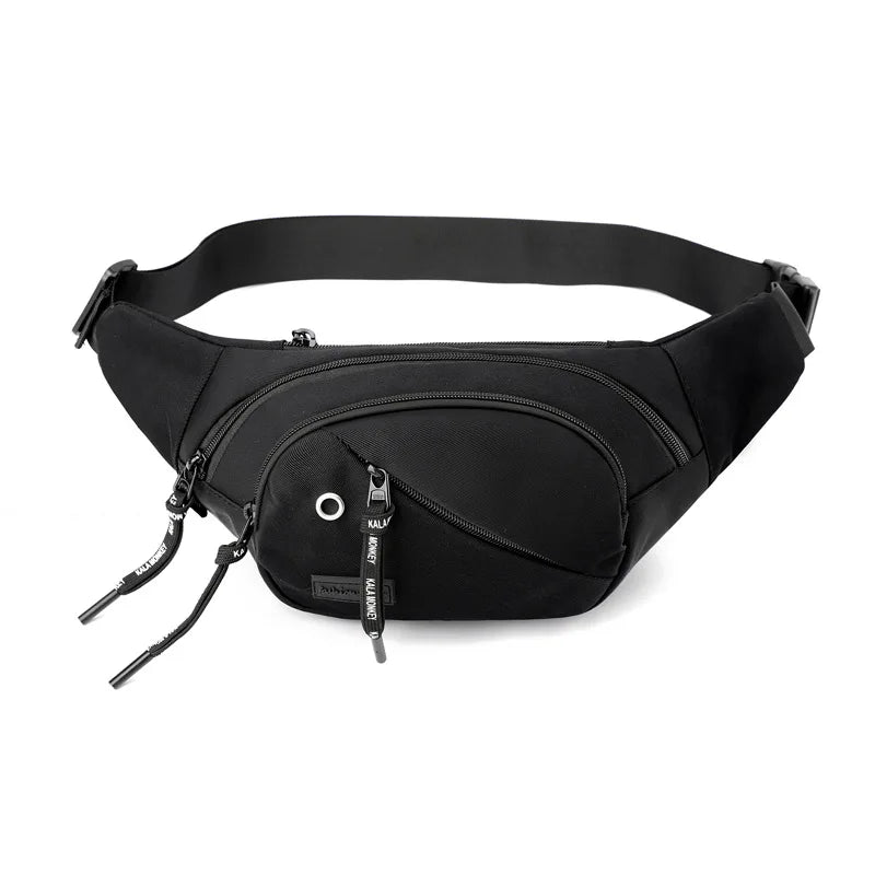 Women Nylon Chest Bags Sports Waist Packs Crossbody Bags