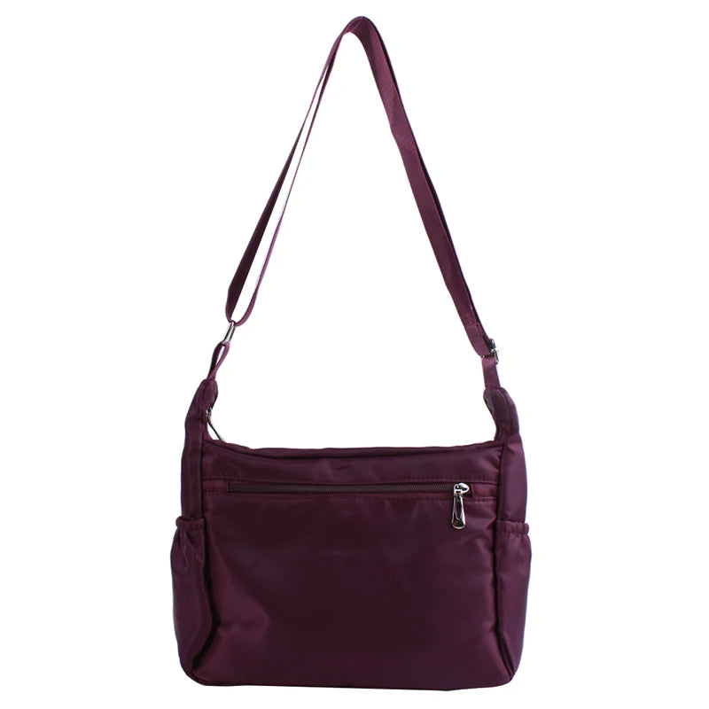 Waterproof Nylon Messenger Bag Large Capacity Crossbody Purse