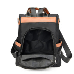 Women Casual Nylon Backpack Large Capacity Anti-theft Rucksack
