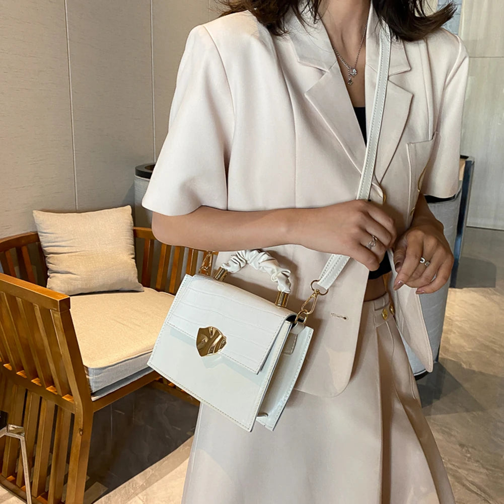 Women Casual PU Leather Shoulder Bag Solid Lady Small Crossbody