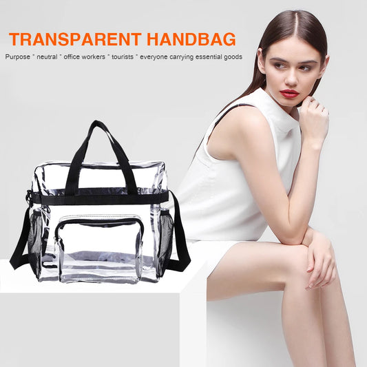 Women Casual PVC Handbags Female Transparent Shoulder Bag