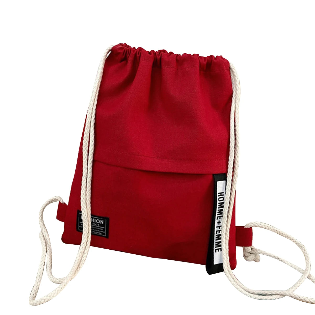 Women Casual Solid Letter Pattern Backpack Canvas Daily Bags