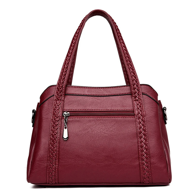 Women Casual Tote Bags Large Shoulder Bag Vintage Leather Crossbody Bag