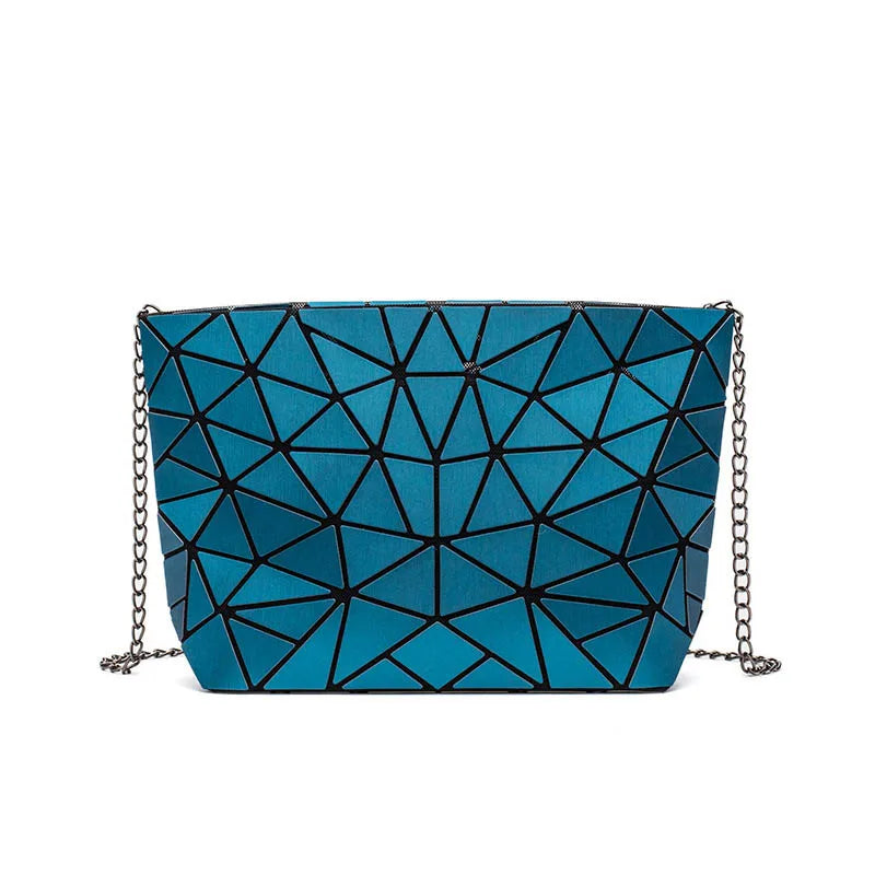 Geometric Folding Shoulder Bag for Women Crossbody Clutch Evening Bag