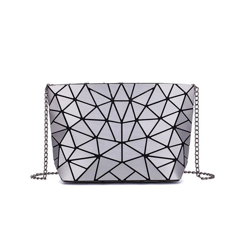 Geometric Folding Shoulder Bag for Women Crossbody Clutch Evening Bag