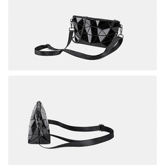 Women Chain Shoulder Bag Luminous Geometric Messenger Bags