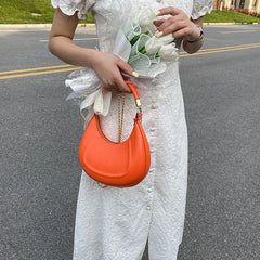 Women Chain Underarm Bag Dumpling Bag Shoulder Bag