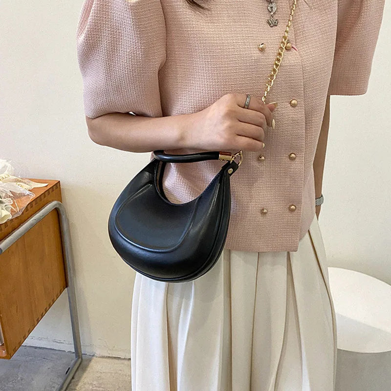 Women Chain Underarm Bag Dumpling Bag Shoulder Bag