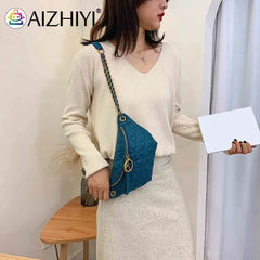 Women Chest Bag Female Waist Purse Shoulder Bags Ladies PU Leather Crossbody Bag