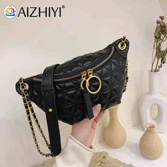 Women Chest Bag Female Waist Purse Shoulder Bags Ladies PU Leather Crossbody Bag