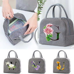 Women Insulated Lunch Bag Nurse Bento Food Organizer