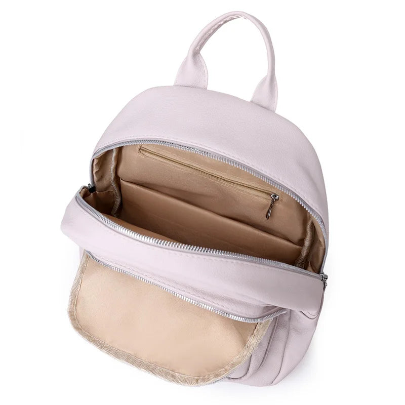 Women Classic Backpack Purses High PU Leather Rucksack for Female Bagpack