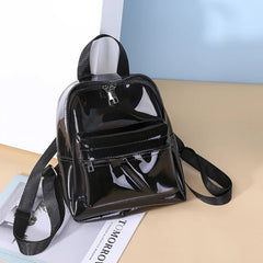 Women Clear Backpack Transparent Waterproof PVC Bag Female College Students