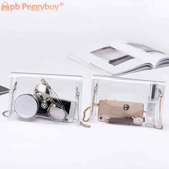 Clear Transparent Crossbody Bag Stadium Approved Small Flap Phone