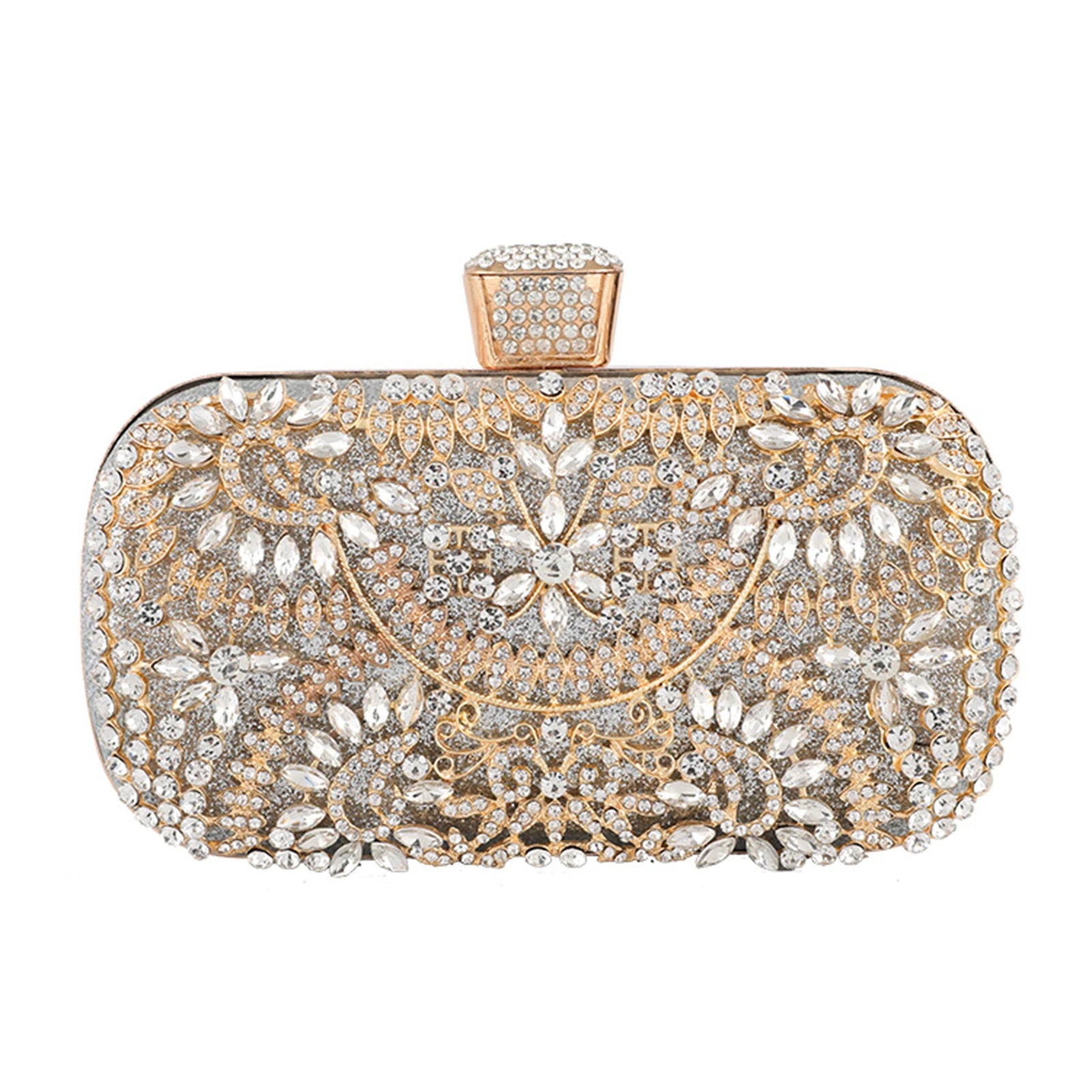 Women Clutch Bag Wedding Evening Party Purse Chain Handbag Glitter