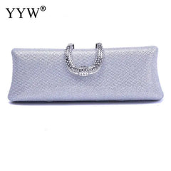 Red Rhinestone Evening Party Clutch Purse