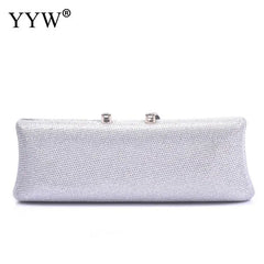 Red Rhinestone Evening Party Clutch Purse