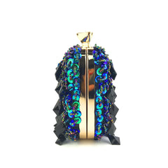 Beaded Crystal Evening Clutch Wedding Purse Rhinestone Handbag