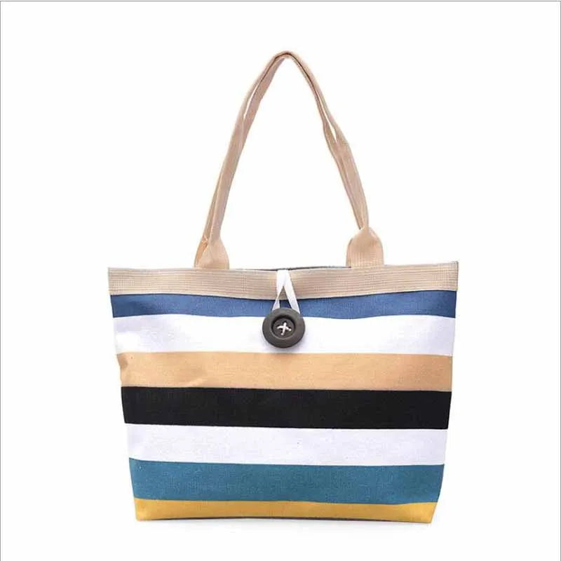 Women Corduroy Tote Bag Foldable Reusable Shopping Handbag