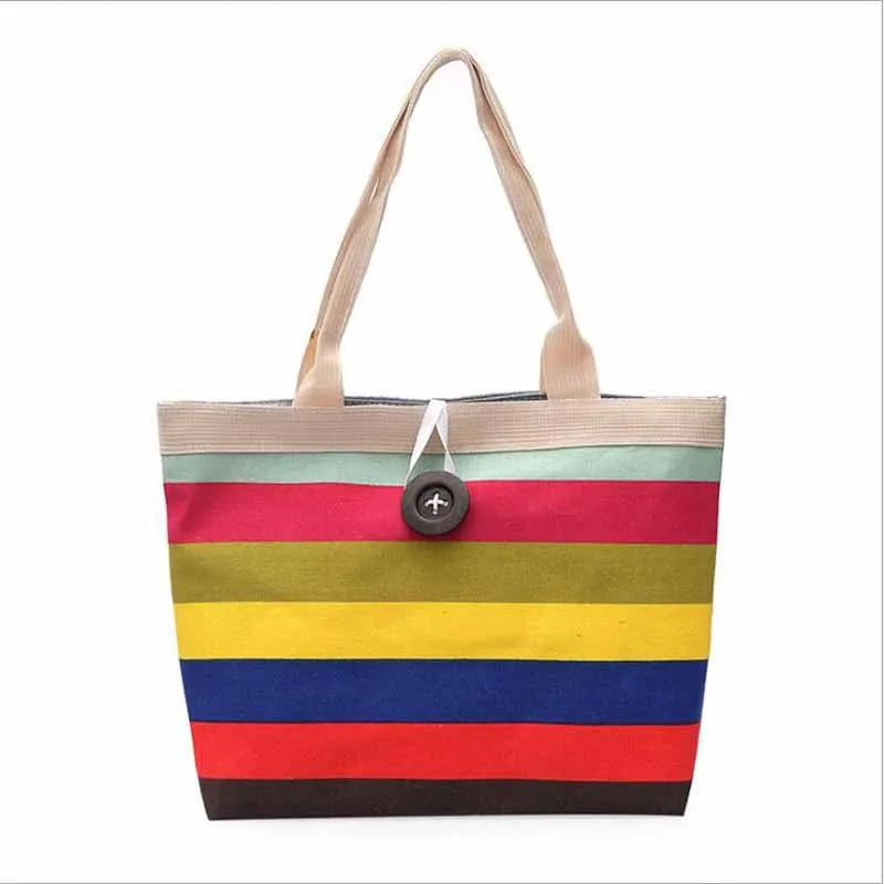 Women Corduroy Tote Bag Foldable Reusable Shopping Handbag