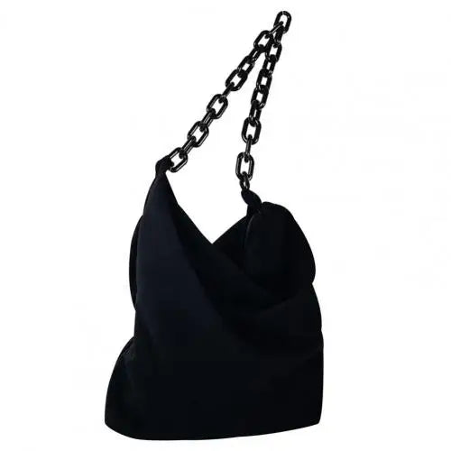 Women Corduroy Shoulder Bag Leopard Handbag Underarm Chain Pouch