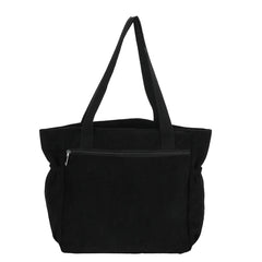 Corduroy Shoulder Shopping Bag for Women