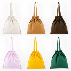 Large Capacity Cotton Drawstring Bag for Women