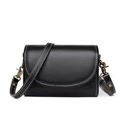 Women Cow Leather Shoulder Crossbody Bag Small Solid Leather Handbag