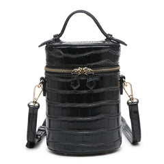 Women Crocodile Pattern Tote Box Bag Cross Body Hot Ins Bag